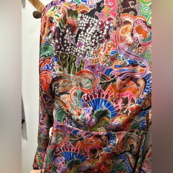 RARE ‼️ Tommy Hilfiger Women's Zendaya Dress Multi Colour- ZODIAC SIGN PRINT - Picture 13 of 16